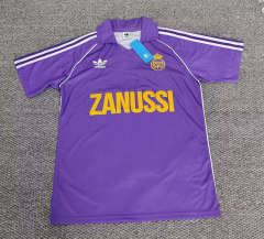 Retro Version 84-85  Real Madrid  Away Purple Thailand Soccer Jersey AAA-0141