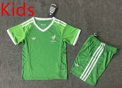 2025-2026 Mexico Goalkeeper Green Kids/Youth Soccer Uniform-6748