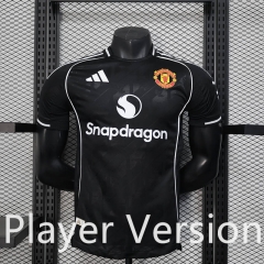 Player Version 2025-2026 Special Version Manchester United Black Thailand Jersey AAA-888