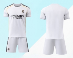 Without Brand Logo 2025-2026 Real Madrid Home White  Soccer Uniform-9031