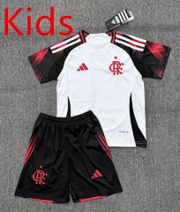 2025-2026  Flamengo Away White Kids/Youth Soccer Uniform-4247