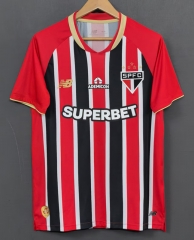 2025-2026 Sao Paulo Futebol Clube Away Red&Black Thailand Soccer Jersey AAA-7189