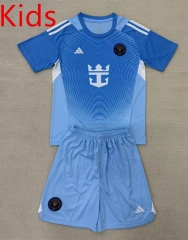 2025-2026 Inter Miami CF Goalkeeper Blue  Kids/Youth Soccer Uniform-AY