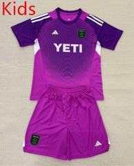 2025-2026 Austin Goalkeeper FC Purple Kids/Youth Soccer Uniform-AY