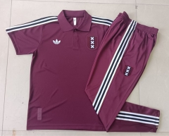 Retro Version 2025-2026 Ajax Red Thailand Polo Uniform-815