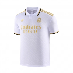 2025-2026  Real Madrid White Thailand Polo Shirt-418