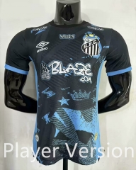 Player Version 2025-2026 Special Version  Santos FC Blue&Black Thailand Soccer Jersey AAA-7209