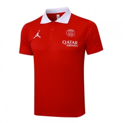 2024-2025 Jordan  PSG Red  Thailand Polo Shirt-815