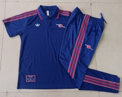 Retro Version 2025-2026 Ajax Blue Thailand Polo Uniform-815