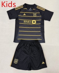 2025-2026 Los Angeles FC 2nd Away Black Kids/Youth Soccer Uniform-AY