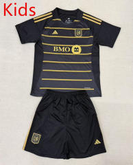 2025-2026 Los Angeles FC 2nd Away Black Kids/Youth Soccer Uniform-AY
