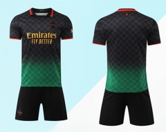 Without Brand Logo 2024-2025 AC Milan 3rd Away Black&Green Soccer Uniform-9031