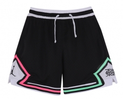 (XS-4XL) AJ Black NBA Shorts -4370