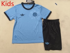 125th Anniversary Edition Germany Blue Kids/Youth Soccer Uniform-507
