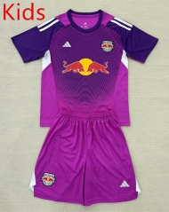 2025-2026 New York Red Bulls Goalkeeper Purple Kids/Youth Soccer Uniform-AY