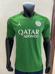(S-4XL) 2025-2026 Paris Goalkeeper Green Thailand Soccer Jersey AAA-522