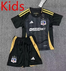 2025-2026 Colo-Colo Away Black Kids/Youth Training Soccer Uniform-7209