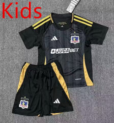 2025-2026 Colo-Colo Away Black Kids/Youth Training Soccer Uniform-7209