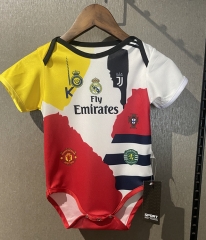 2025-2026 C Ronaldo Professional Edition  Real Madrid White&Red&Yellow   Baby Uniform-CS