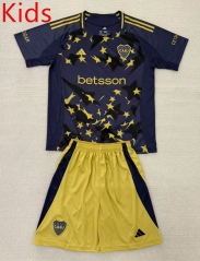 2025-2026 Boca Juniors 3rd Away Royal Blue Kids/Youth Soccer Uniform-AY