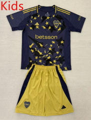 2025-2026 Boca Juniors 3rd Away Royal Blue Kids/Youth Soccer Uniform-AY