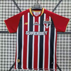 2025-2026 Sao Paulo Futebol Clube Away Red&Black Thailand Soccer Jersey AAA-2483