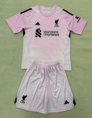 2025-2026 Liverpool Goalkeeper Light Pink Soccer Uniform-AY