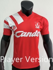 Player Retro Version 91-92  Liverpool Home Red Thailand Soccer Jersey AAA-1959