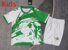 2025-2026 Special Version Real Betis White&Green Kid/Youth Soccer Unifrom-9484