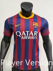 Player Retro Version 13-14 Barcelona Home Blue&Red Thailand Soccer Jersey AAA-888