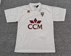 Retro Version 95-96 Albacete Balompié  Home White Thailand Soccer Jersey AAA-0141