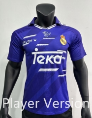Player Retro Version 94-96 Real Madrid Away Blue Thailand Soccer Jersey AAA-1959