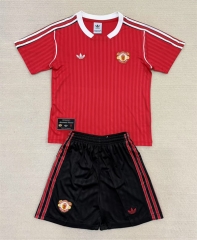 Retro Version 2025-2026 Manchester United Red Soccer Uniform-AY