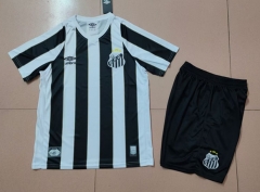 2025-2026 Santos FC Away Black&White Soccer Uniform-718