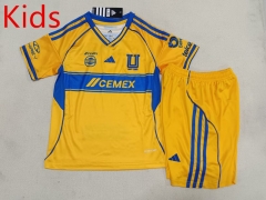 2025-2026 Tigres UANL Home  Yellow  Kids/Youth Soccer Uniform-507
