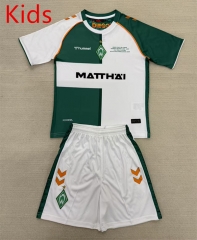 2025-2026 Special Version SV Werder Bremen White& Green  Kids/Youth Soccer Uniform-AY