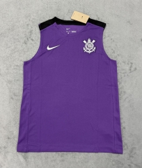 (S-4XL) 2025-2026 Corinthians Purple Thailand Soccer Training Vest-4506