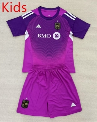 2025-2026 Los Angeles FC Goalkeeper Purple Kids/Youth Soccer Uniform-AY