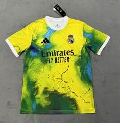 (S-4XL) 2025-2026  Special Version Real Madrid Yellow&Green  Soccer Jersey AAA-4506