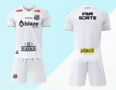 Without Brand Logo 2025-2026 Santos FC  Home White Soccer Uniform-9031