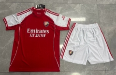 Without Brand Logo 2025-2026 Arsenal Home Red Soccer Uniform-9031