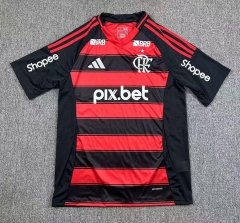 (S-3XL)2025-2026  Flamengo Home Black&Red  Thailand Soccer Jersey AAA-417