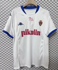 Retro Version 01-02 Real Zaragoza Home White Thailand Soccer Jersey AAA-2044