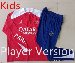Player Version 2025-2026 Jordan Paris SG Red  Kids/Youth Soccer Tracksuit-815
