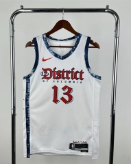 2025 City Edition Washington Wizards White #13 NBA Jersey-311