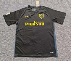 Retro Version 16-17 Atletico Madrid Away Black Thailand Soccer Jersey AAA-0141