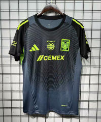 (S-4XL) 2025-2026 Tigres UANLGoalkeeper  Black Thailand Soccer Jersey AAA-GB