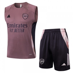 2024-2025 Arsenal Dark Purple  Thailand Soccer Vest Tracksuit Uniform-815
