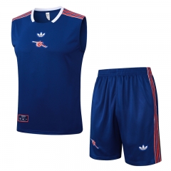 2025-2026 Arsenal Blue Thailand Soccer Vest Tracksuit Uniform-815