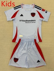 2025-2026 FC Dallas Away Grey Kid/Youth Soccer Uniform-AY